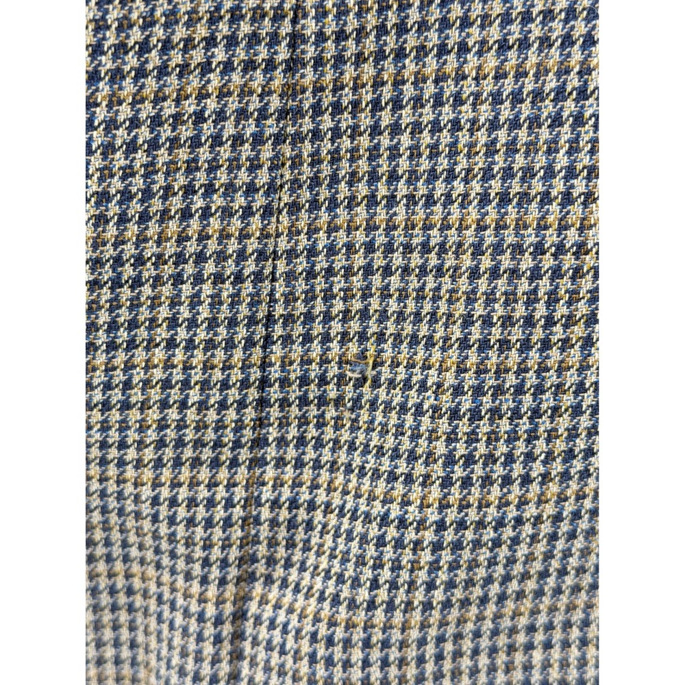 Chaps Ralph Lauren Mens 52R Blazer Brown Houndstooth Silk Blend Jacket - Picture 5 of 8